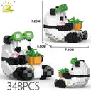 Cute Panda Micro Building Blocks Creative DIY City Toy Set