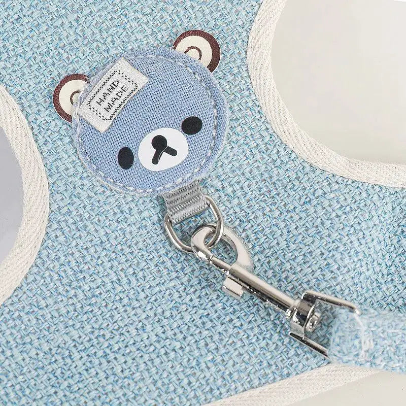 Cute Rabbit Harness and Leash Set for Outdoor Walking Pets