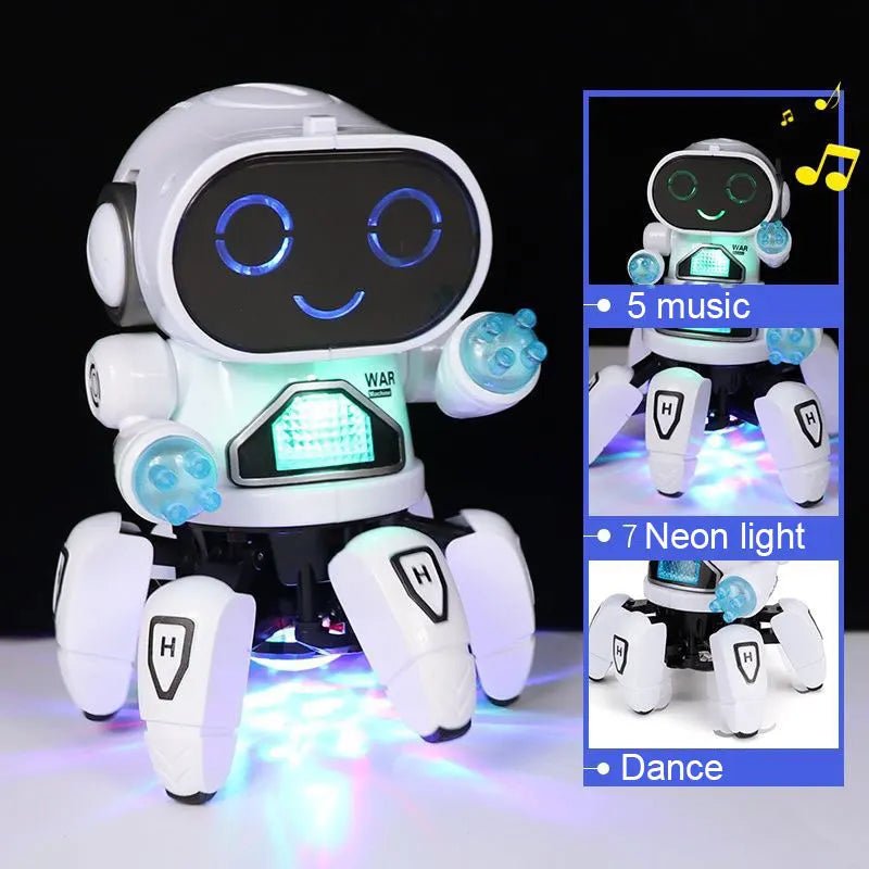Dance Music Six Claw Robot Octopus Toy Interactive Educational Gift For Kids