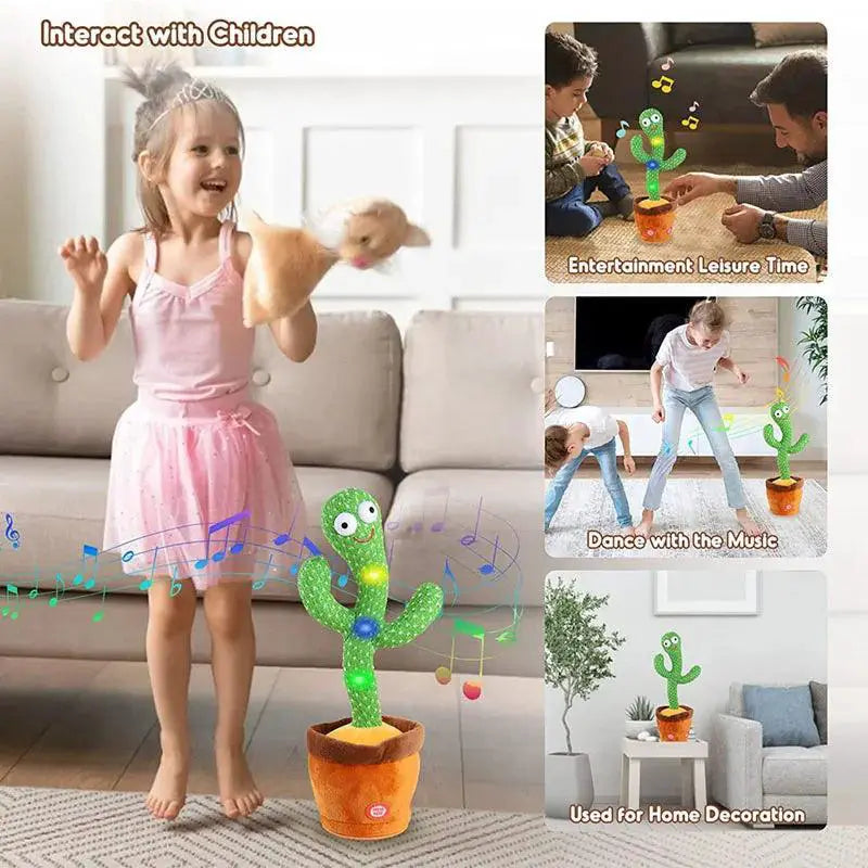 Dancing Cactus Toy Twisting Singing Glowing Fun for Kids