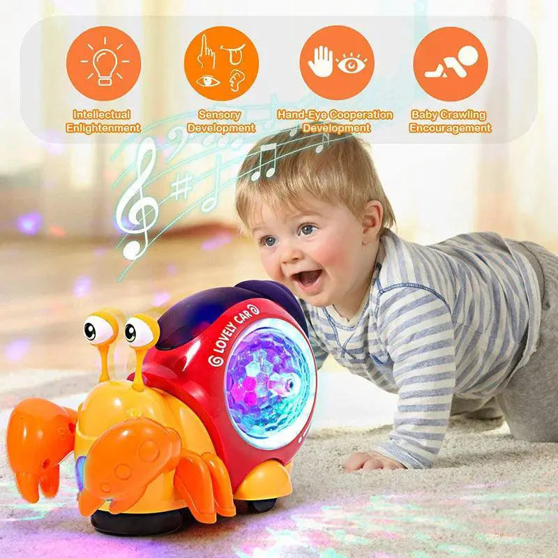 Dancing Crawling Crab Toy With Music Lights For Kids
