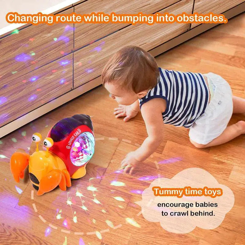Dancing Crawling Crab Toy With Music Lights For Kids