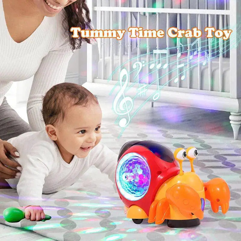 Dancing Crawling Crab Toy With Music Lights For Kids