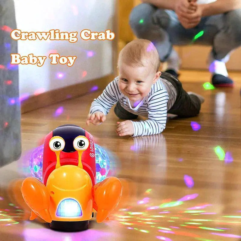 Dancing Crawling Crab Toy With Music Lights For Kids