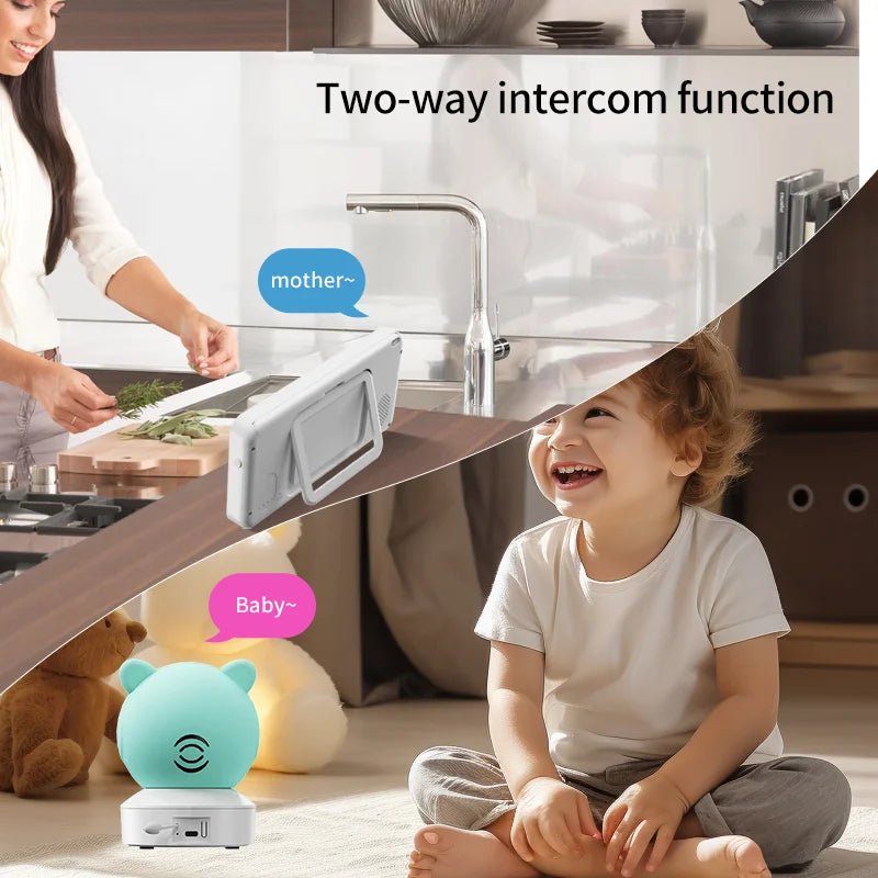 DANMINI 5 Inch Tuya Baby Monitor - 2K HD PTZ Gimbal With Remote App Control ProX