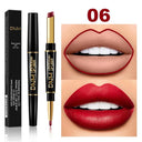 Dark Red Matte Lipstick Duo Long Lasting Waterproof Highly Pigmented