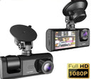 Dash Cam: 3-Camera System with Night Vision and Loop Recording
