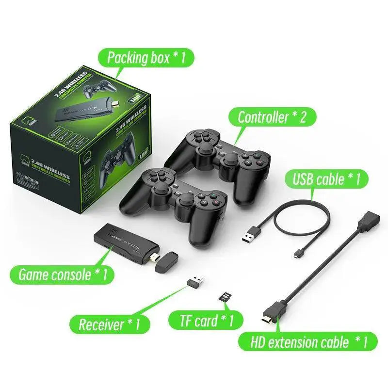 Data Frog Retro Video Game Console Wireless 4K Gaming Fun