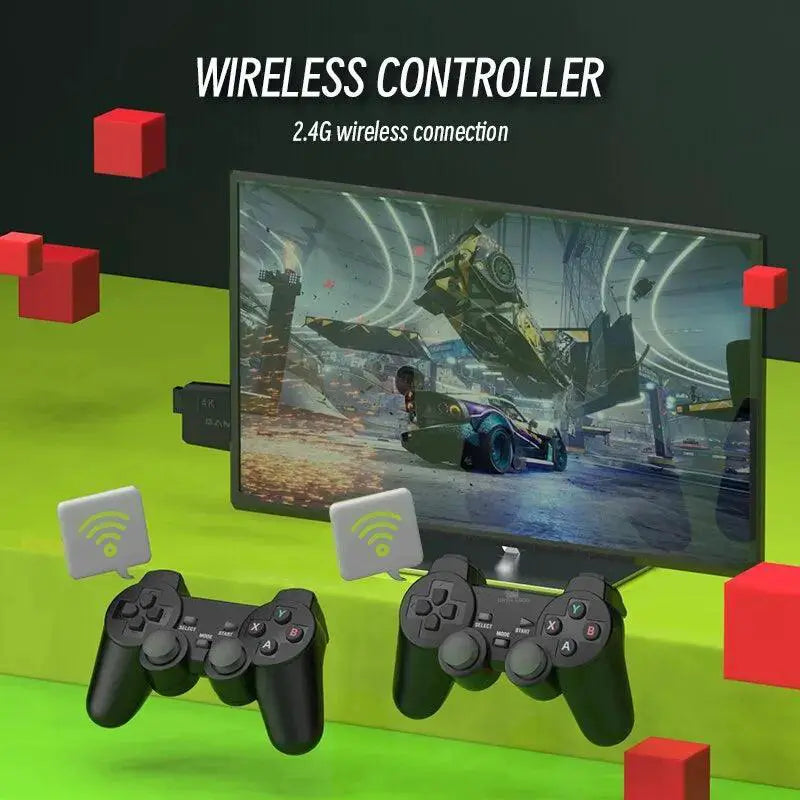 Data Frog Retro Video Game Console Wireless 4K Gaming Fun