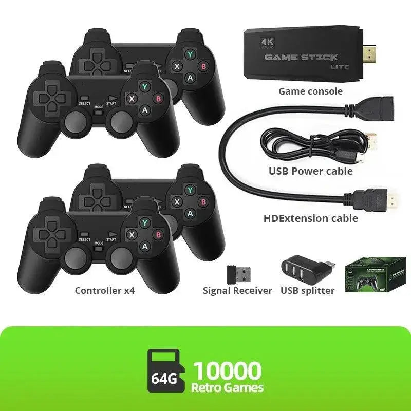 Data Frog Retro Video Game Console Wireless 4K Gaming Fun