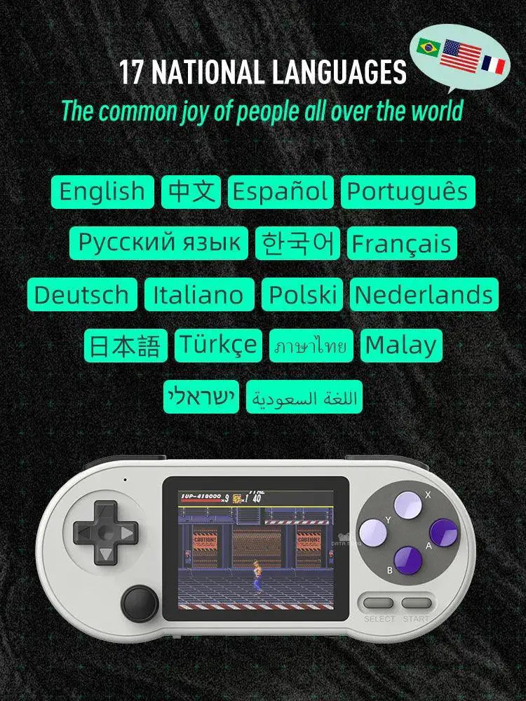 Data Frog SF2000 Portable Handheld Game Console 6000 Games