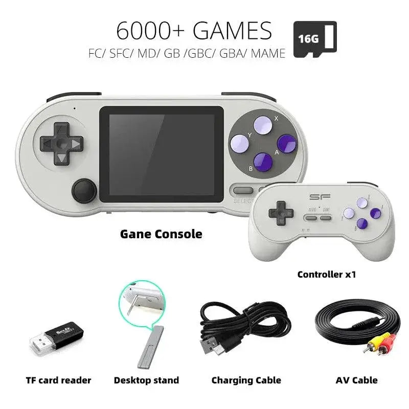 Data Frog SF2000 Portable Handheld Game Console 6000 Games