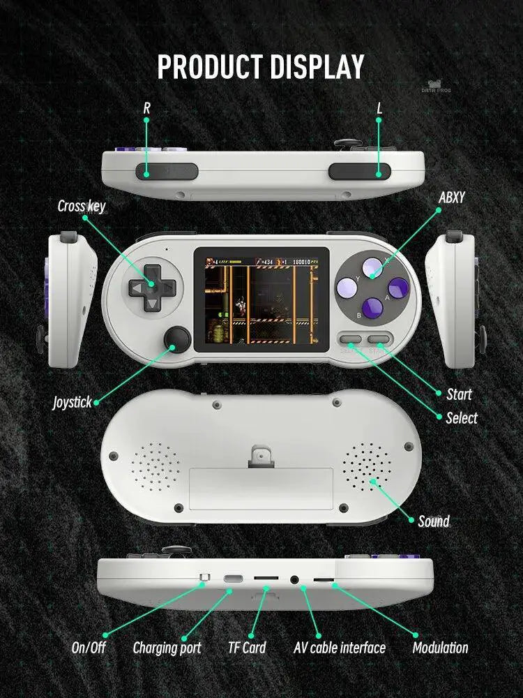 Data Frog SF2000 Portable Handheld Game Console Retro Games
