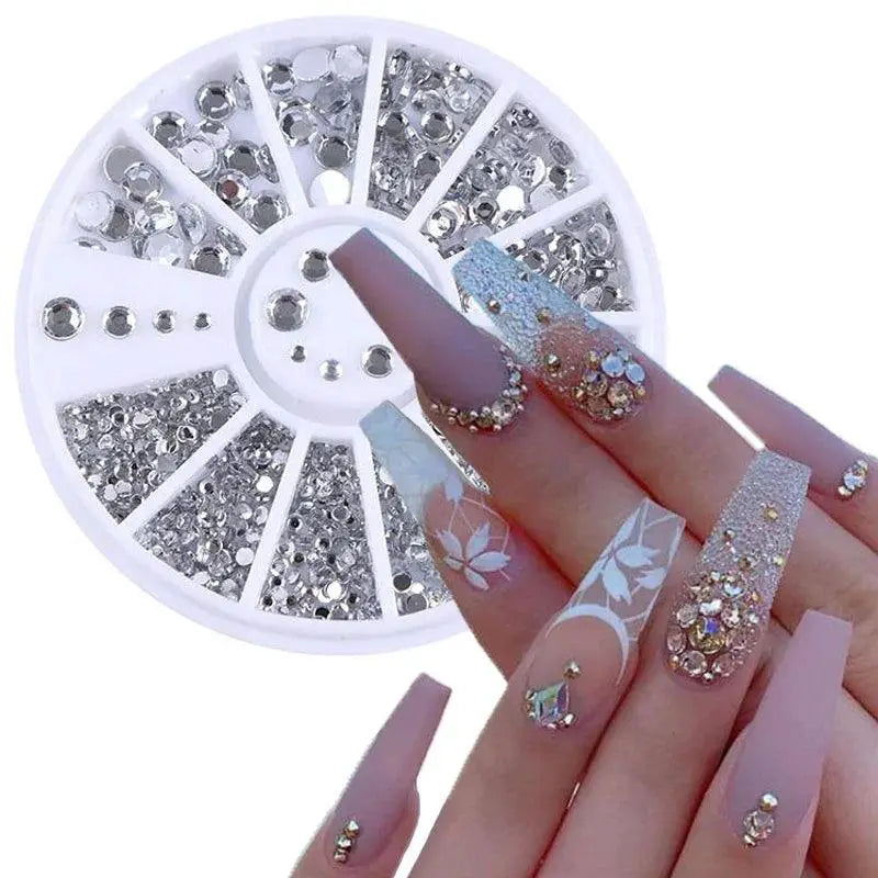 Dazzling Crystal Rhinestone Nail Art Kit Sparkle Crystals