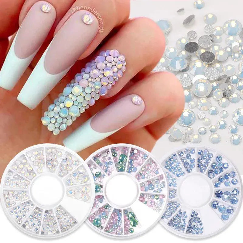 Dazzling Rhinestone Crystal Nail Art Gem Set For Nails