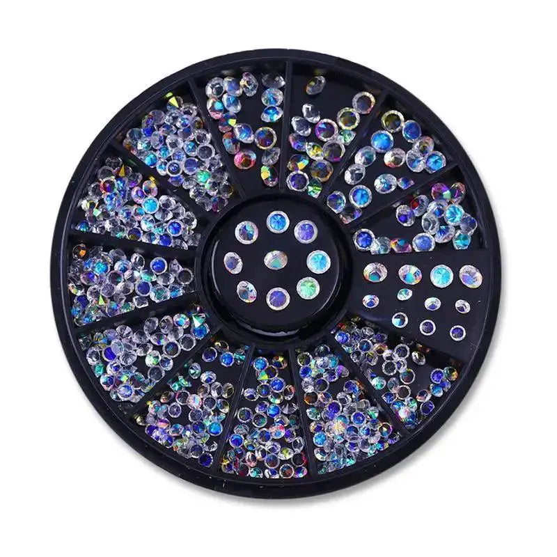 Dazzling Rhinestone Crystal Nail Art Gem Set For Nails
