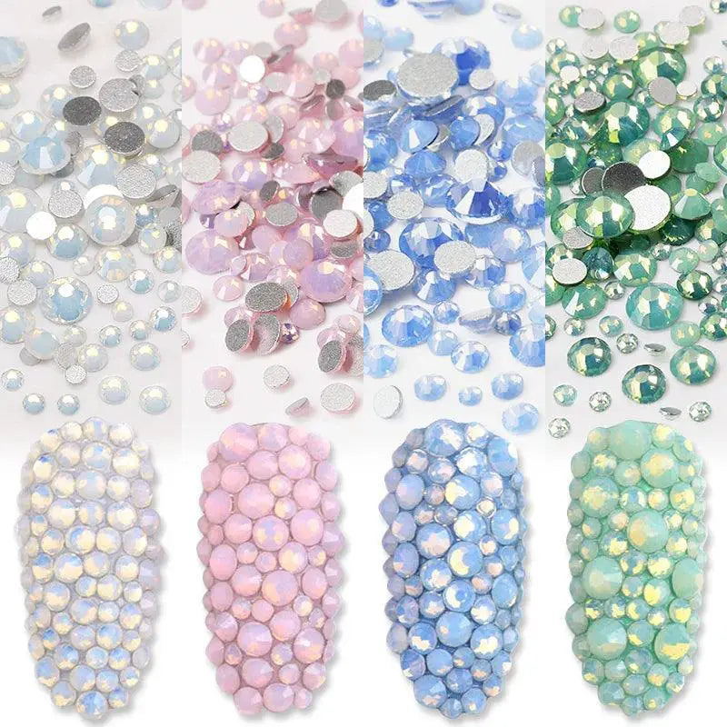 Dazzling Rhinestone Crystal Nail Art Gem Set For Nails