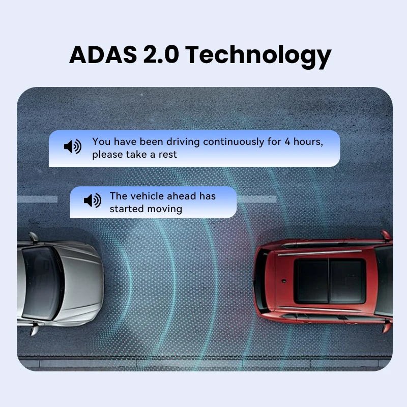 DDPAI Dash Cam Z50 Pro - 4K UHD Dual Channel GPS ADAS Car DVR with WiFi 24H DVRs