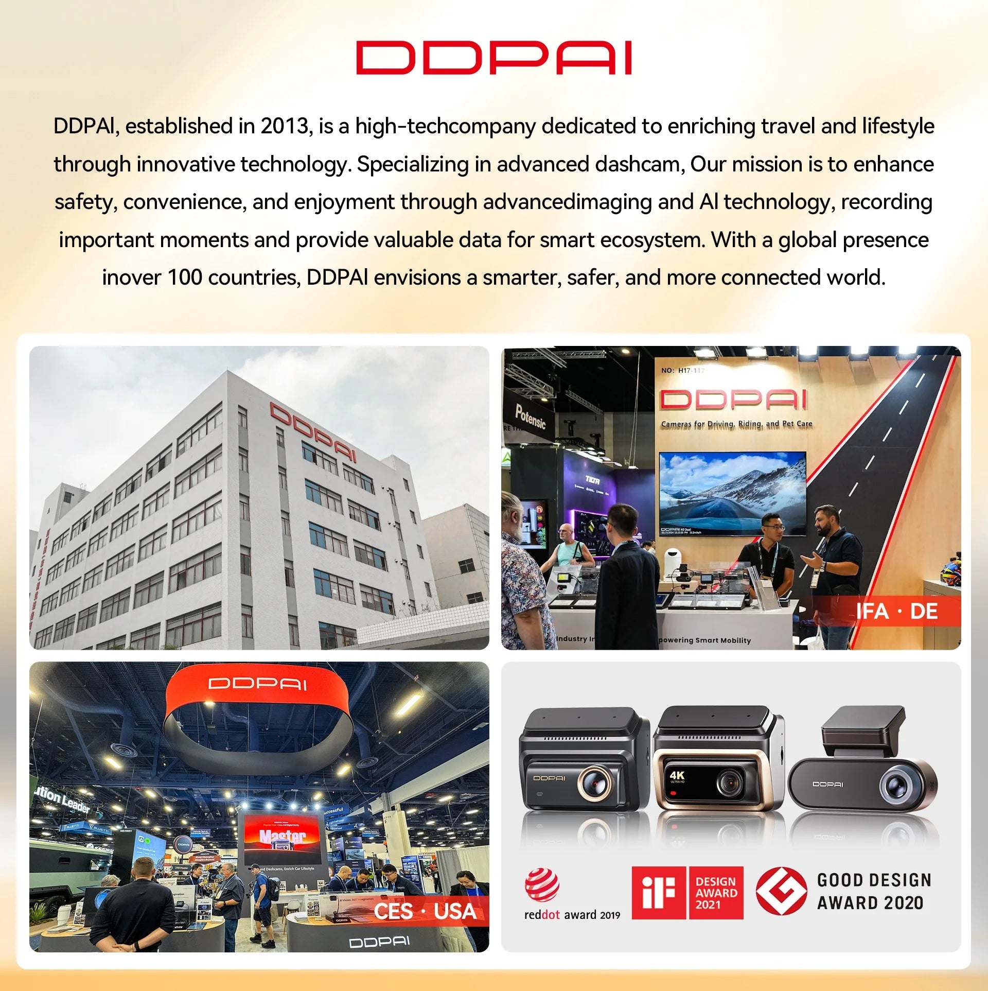 DDPAI N5 Dual 4K HDR Dash Cam FrontRear AI NightVIS WiFi 6 GPS ADAS VoiceControl