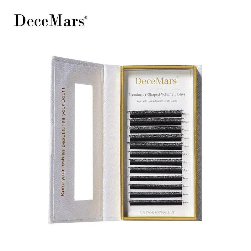 DeceMars YY Black Eyelash Extensions Bold Glamorous Look