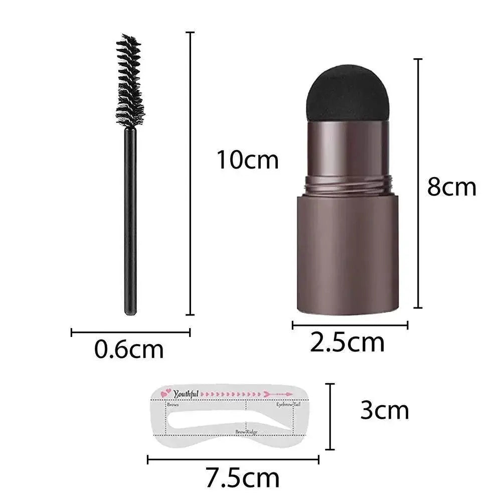 Defined Brows Kit Mushroom Head Stamp For Perfect Brows