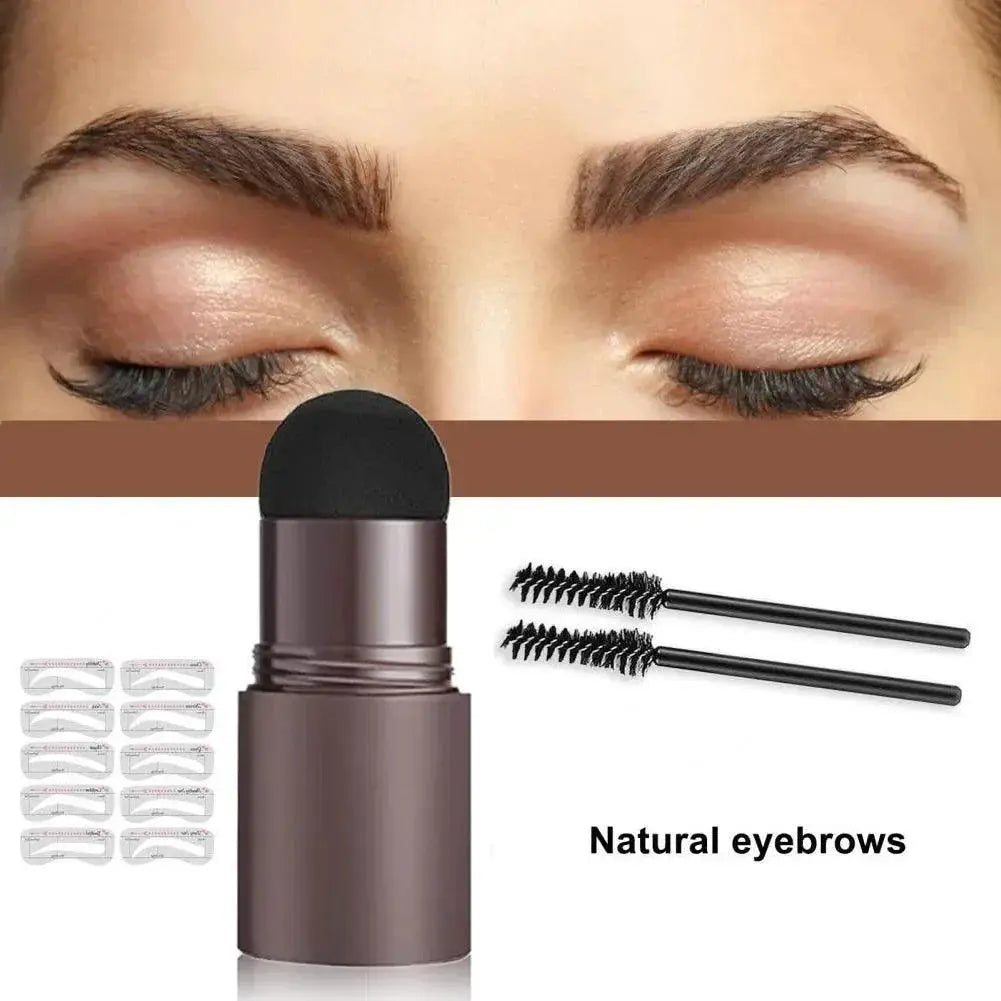 Defined Brows Kit Mushroom Head Stamp For Perfect Brows