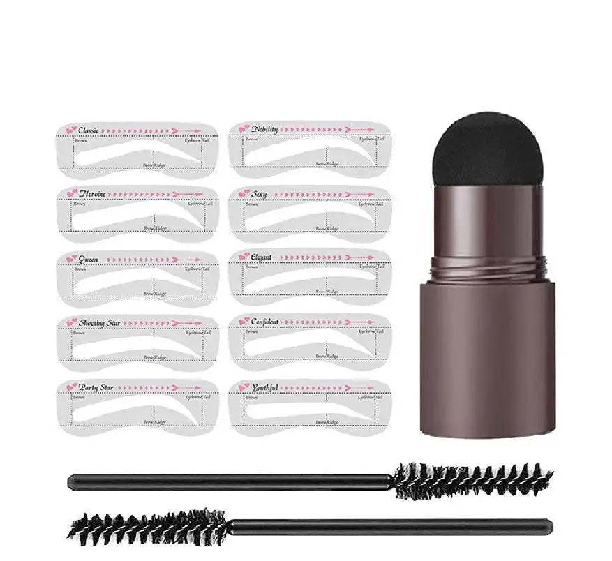 Defined Brows Kit Mushroom Head Stamp For Perfect Brows