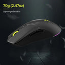 Delux M800 RGB Wireless Gaming Mouse Ultimate Lightweight Control