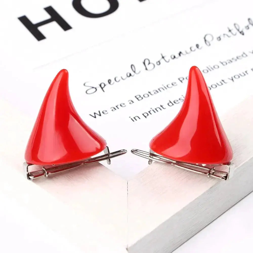 Demonic Ox Horn Gothic Hairpins Embrace Darkness Edge