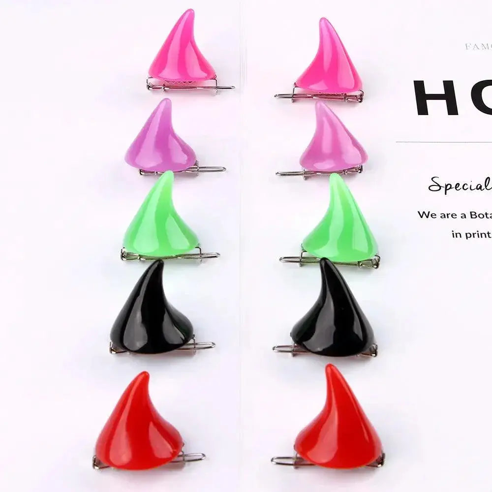Demonic Ox Horn Gothic Hairpins Embrace Darkness Edge