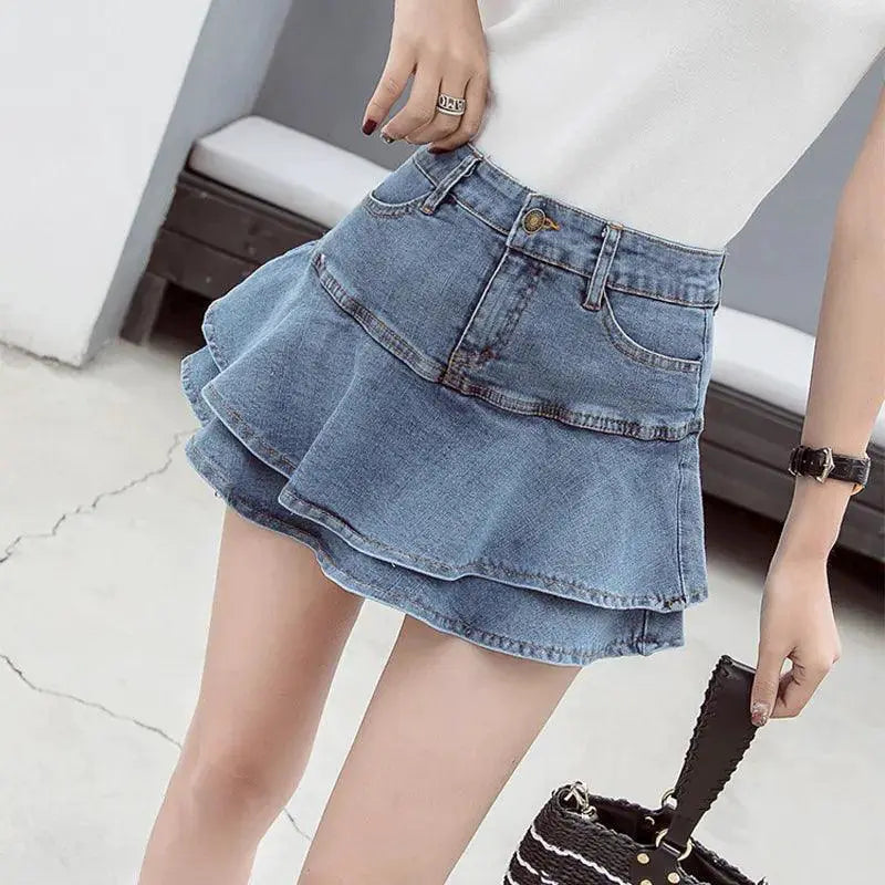 Denim Mini Skirts Retro Charm and A Line Summer Elegance