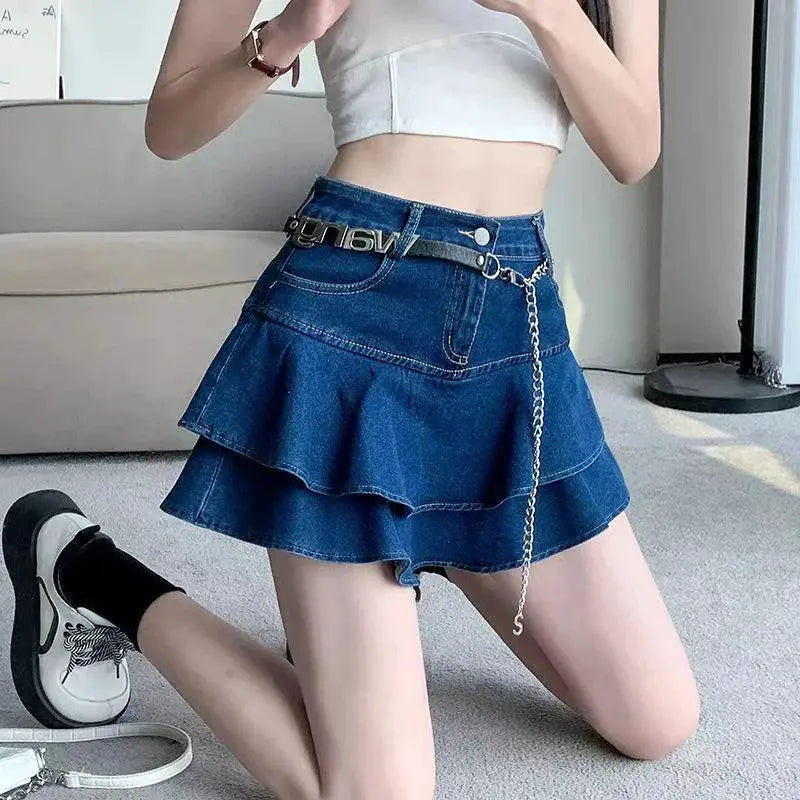 Denim Mini Skirts Retro Charm and A Line Summer Elegance