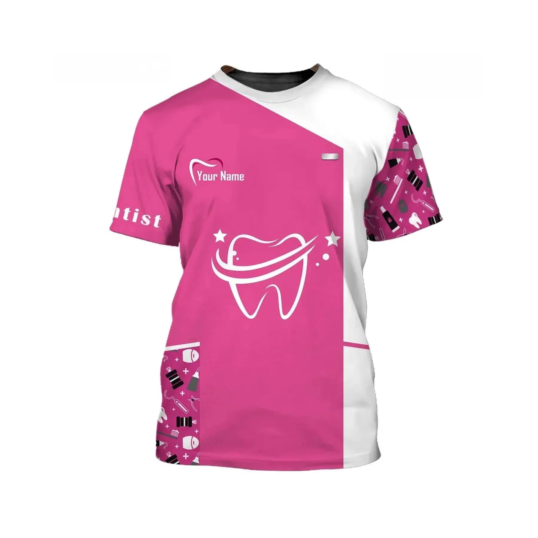 Dentist Work Fun 3D Streetwear Tee Hip Hop Cosplay