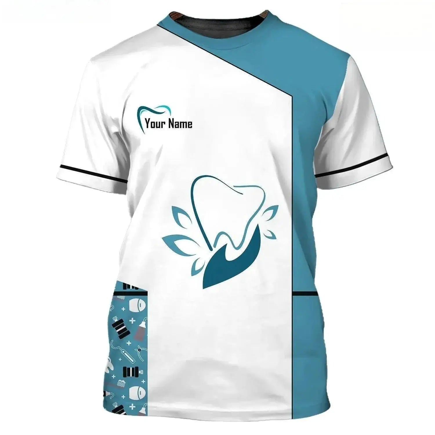 Dentist Work Fun 3D Streetwear Tee Hip Hop Cosplay