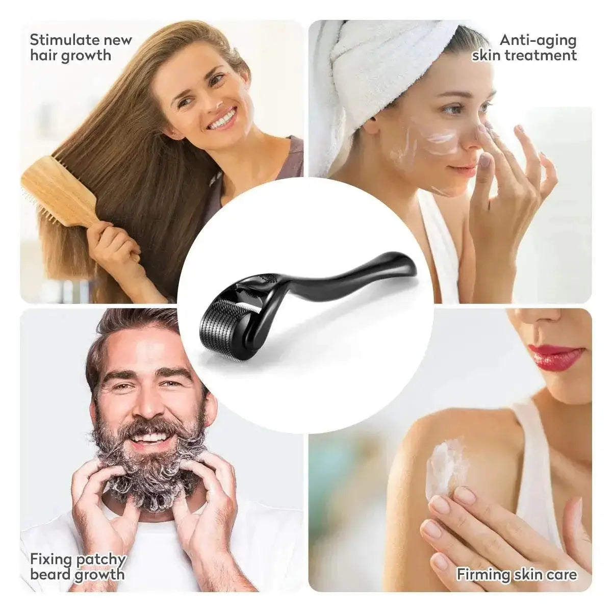 Derma Roller Kit Skin Beard And Hair Growth Titanium Needles