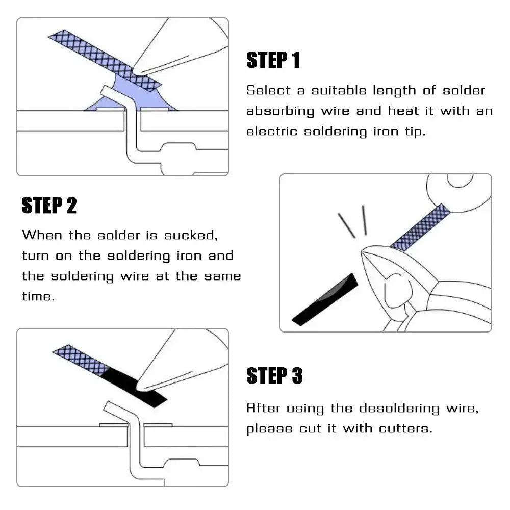 Desoldering Braid Solder Remover Wick Tool For Electronics