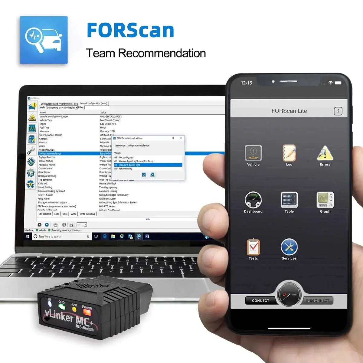 Diagnostics OBD2 Scanner ForScan