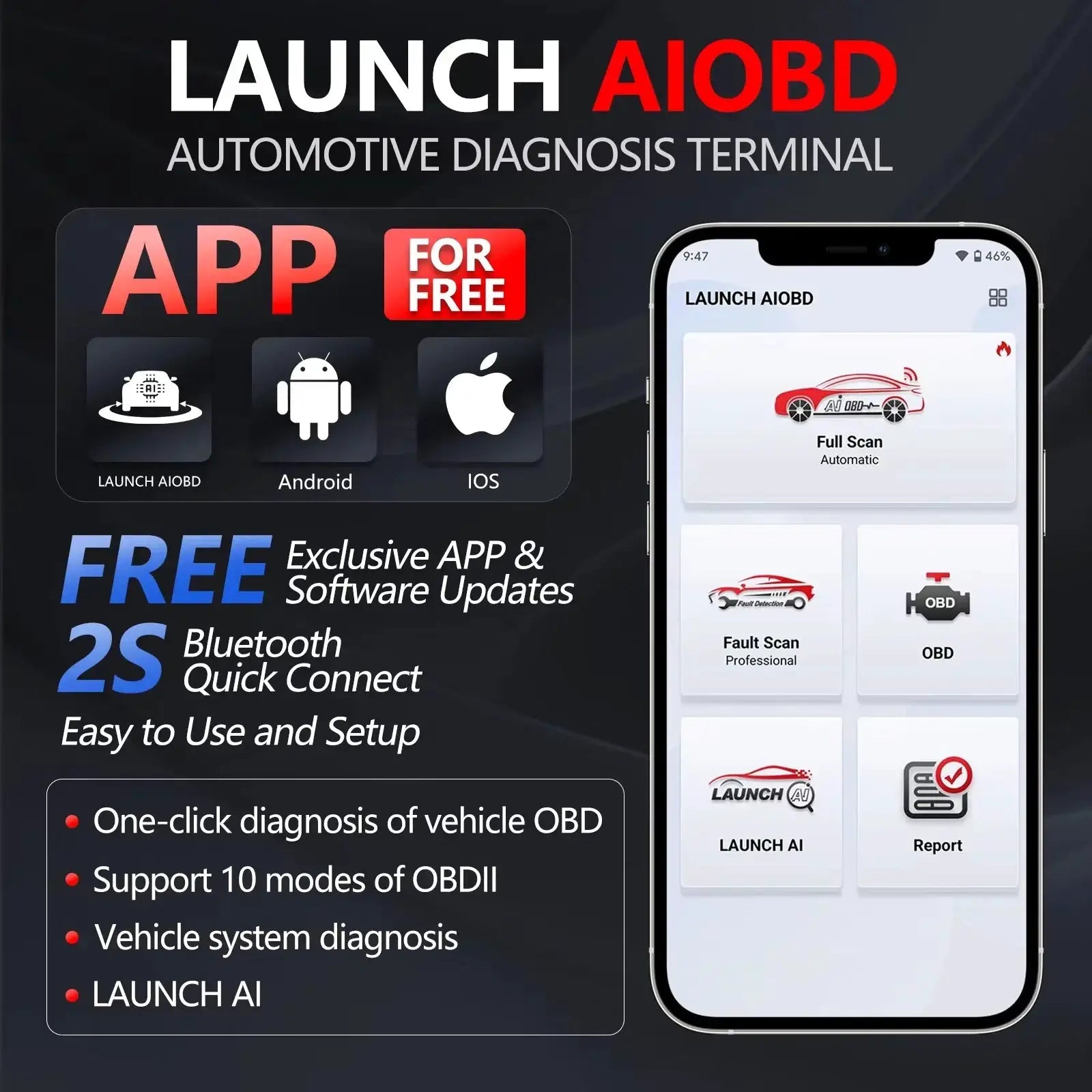 Diagnostics OBD2 Tool for iOS