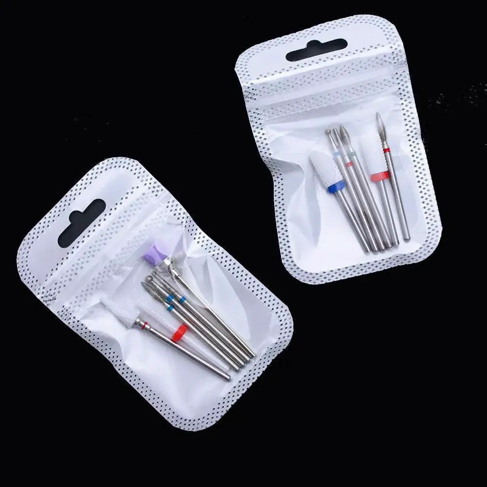 Diamond Ceramic Nail Drill Bits Set Electric Manicure Kit