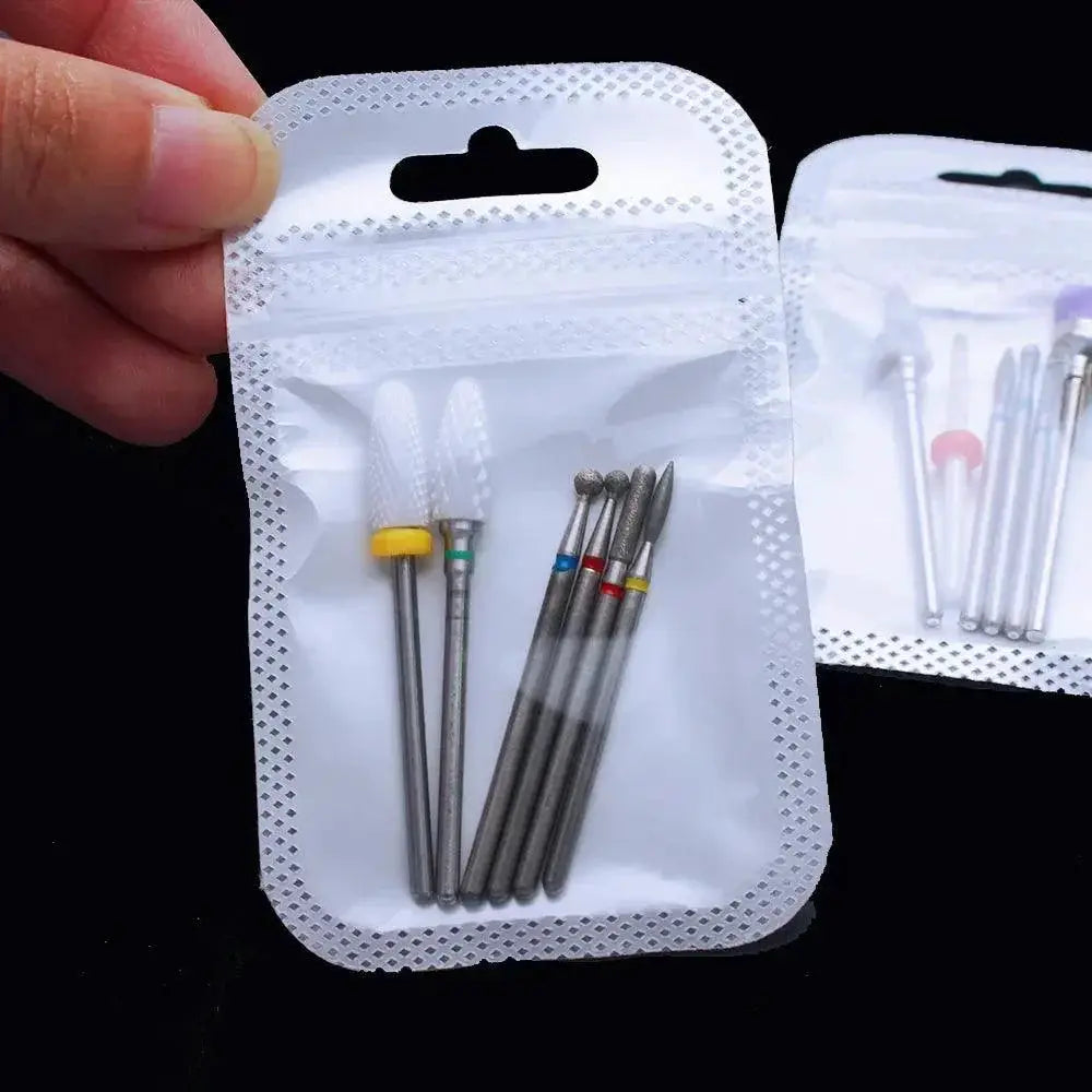Diamond Ceramic Nail Drill Bits Set Electric Manicure Kit