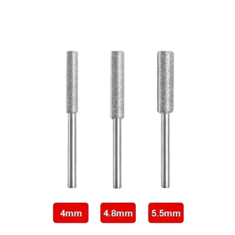 Diamond Coated Chainsaw Sharpener Burr Set Precision Kit