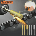 Diamond Coated Chainsaw Sharpener Burr Set Precision Kit