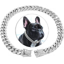 Diamond Dog Chain Cuban Collar - Luxury Pet Jewelry