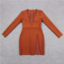 Diamond Evening Dress: Elegant Bandage Nightwear Dress