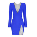 Diamond Evening Dress: Elegant Bandage Nightwear Dress