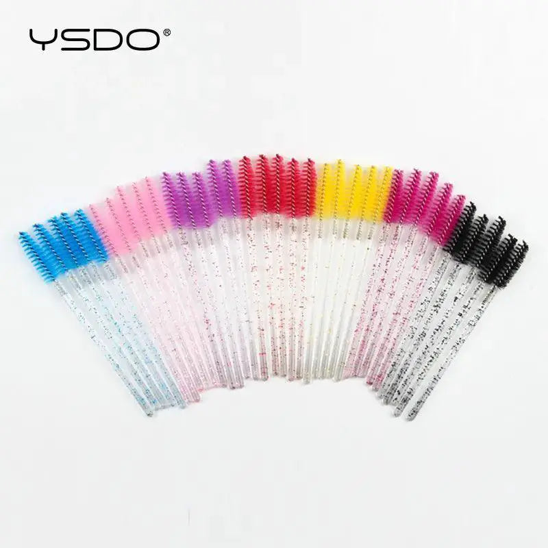 Diamond Eyelash Brush Set Sleek Portable Precision Tool