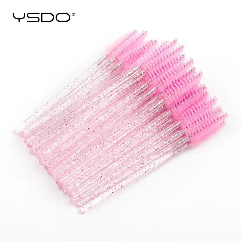 Diamond Eyelash Brush Set Sleek Portable Precision Tool