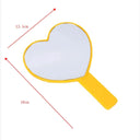 Compact Diamond Heart Mirror for Travel
