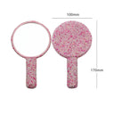 Compact Diamond Heart Mirror for Travel