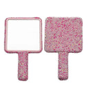 Compact Diamond Heart Mirror for Travel